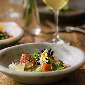 plat d'une salade composée